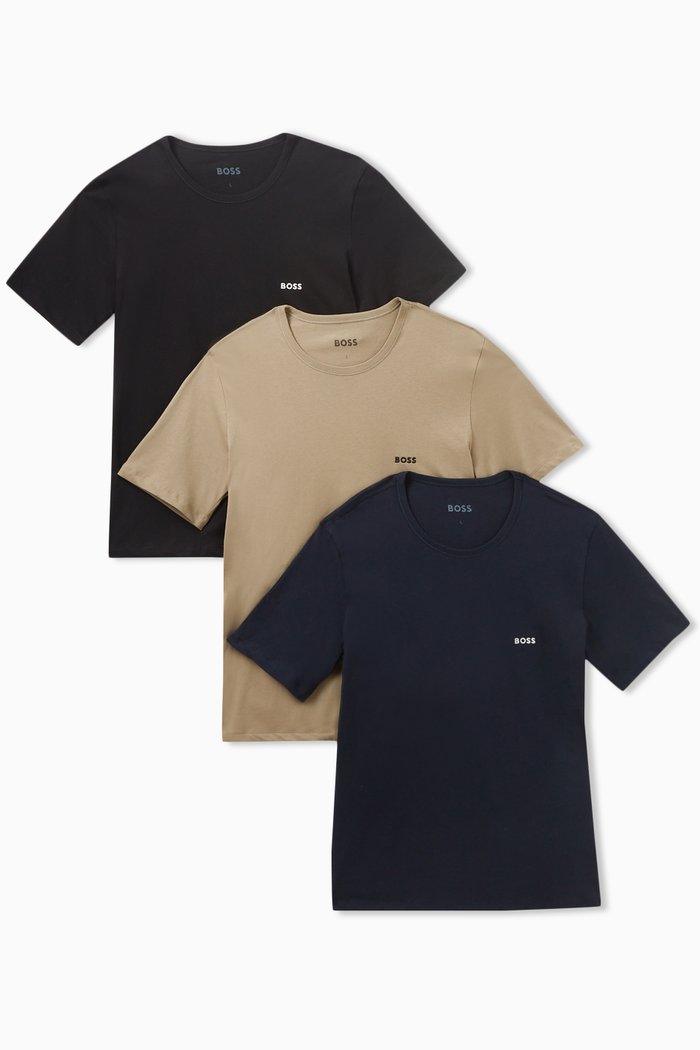 

Logo T-shirt in Cotton Jersey, Set of 3, Multicolour