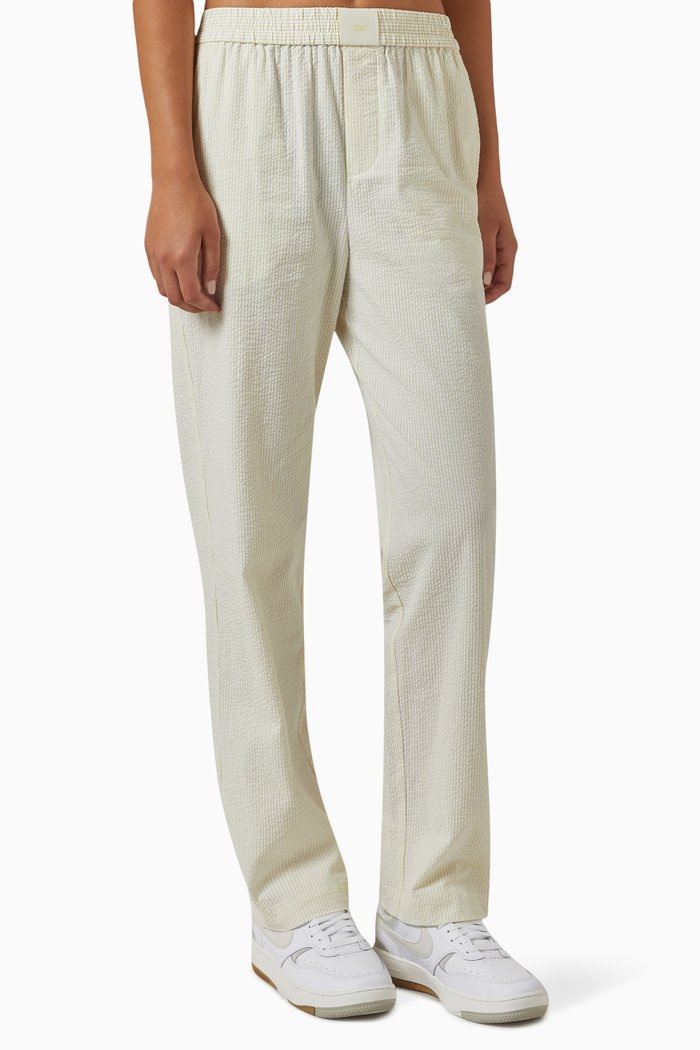

Ida Straight-fit Pants in Seersucker, Neutral