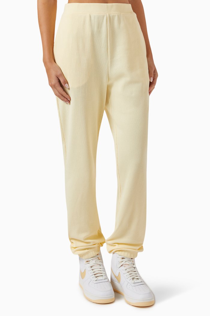 

Chelsea Sweatpants in Waffle-knit, Neutral
