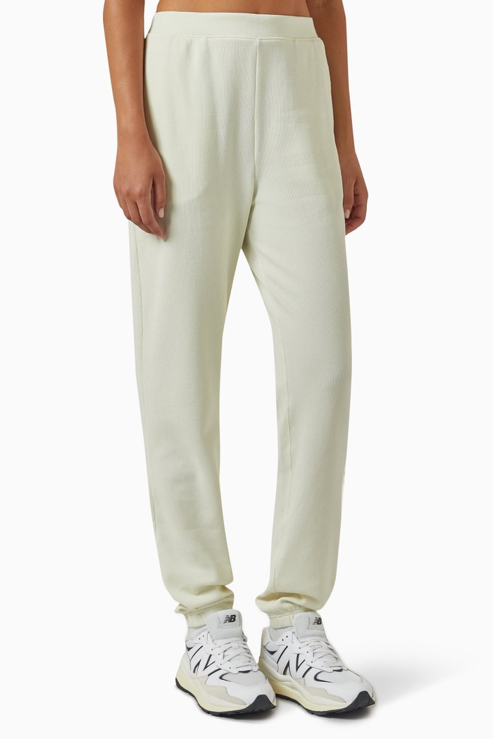 Chelsea Sweatpants in Waffle-knit, Grey
