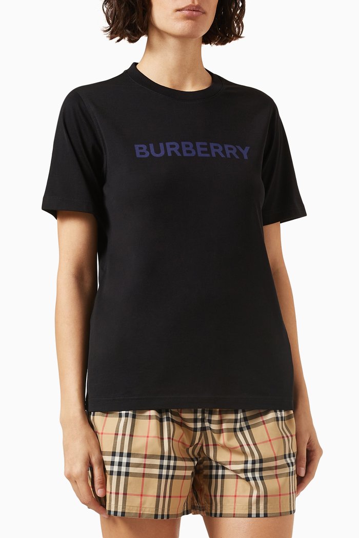 

Logo Print T-shirt in Cotton, Black