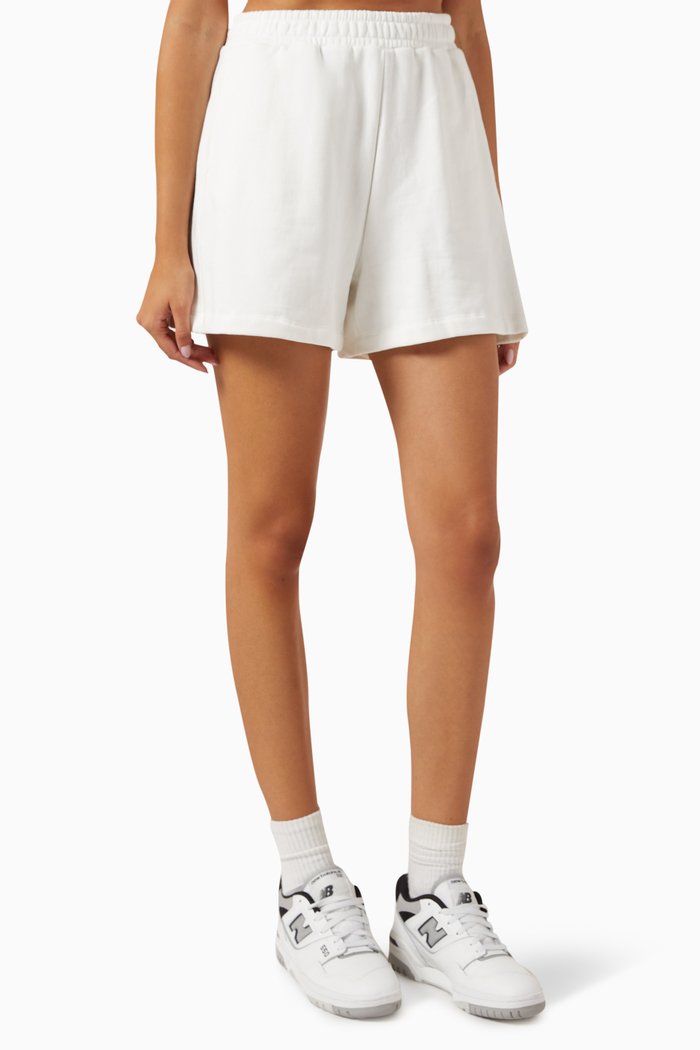 

Topspin Darcy Shorts in Organic Loopback Cotton, White