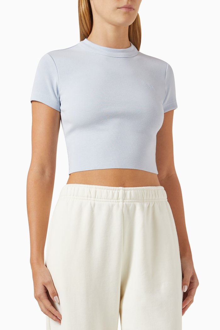 

Mulberry Tee II T-shirt in Soft Ribbed Fabric, Blue