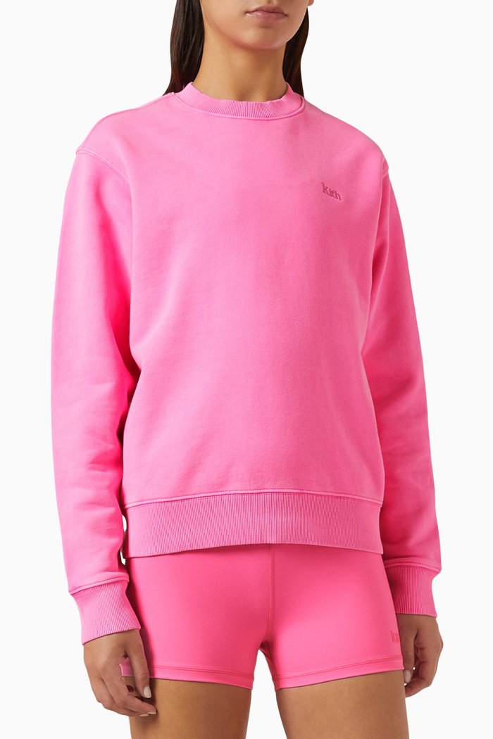 

Asher Crewneck Sweatshirt in Cotton-fleece, Pink
