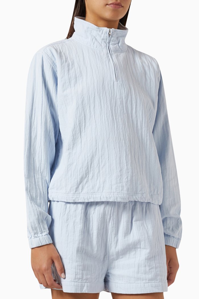 

Hunter Quarter-zip Top, Blue