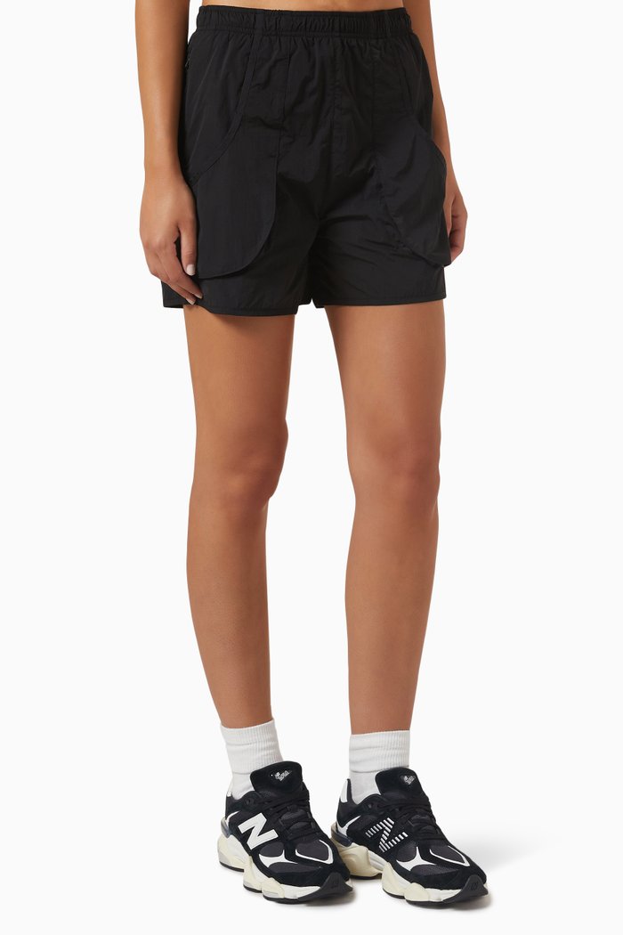 

Devan Wind Shorts in Wrinkled-nylon, Black