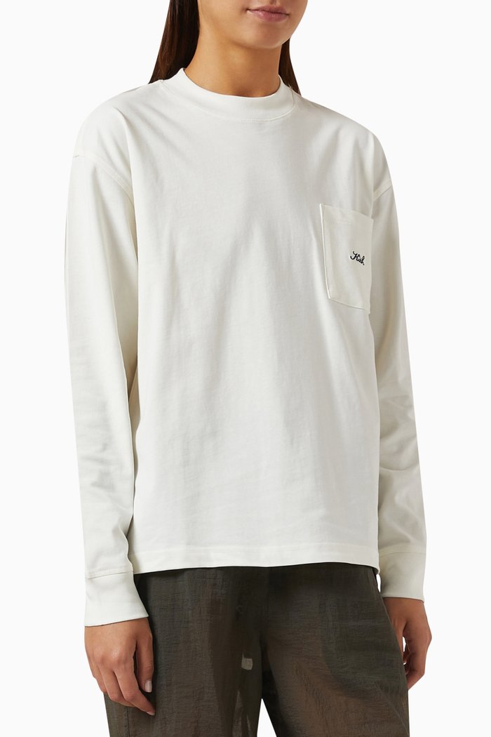 

Oversized Sonoma Ornamental Script T-shirt in Cotton, Neutral