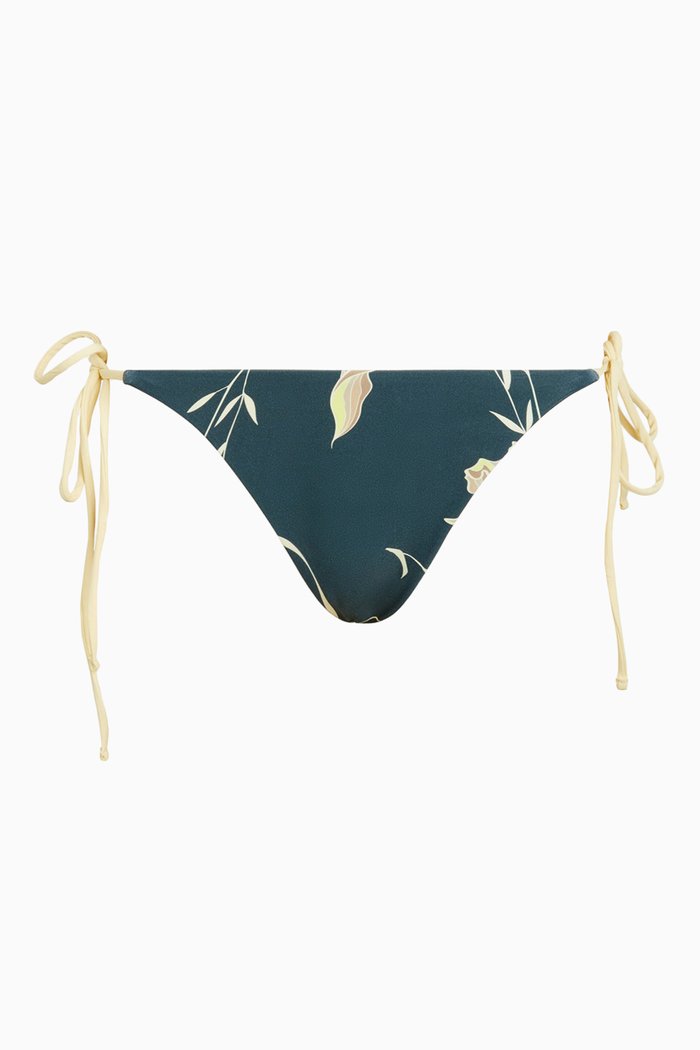 

Mae Iris Floral Tie Bikini Briefs, Blue