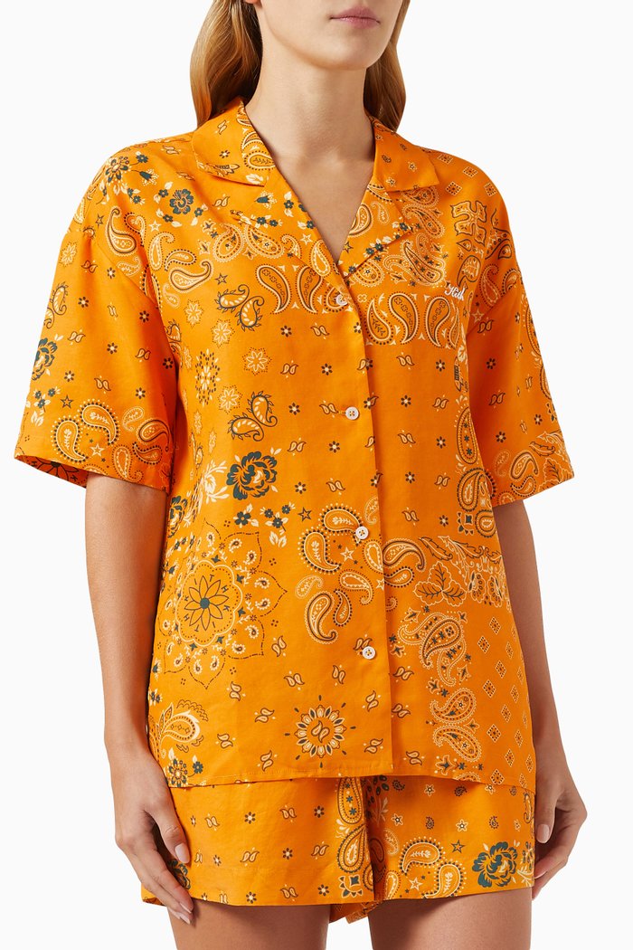 

Elena Kith Paisley Shirt, Orange