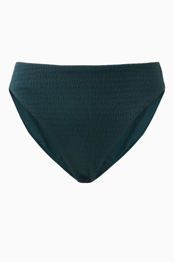 

Azure Logo High-waist Bikini Briefs, Blue