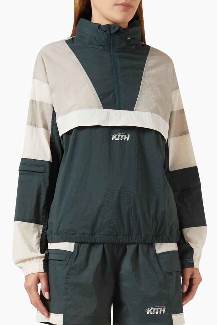 

Mila Half-zip Jacket in Stretch-nylon, Blue