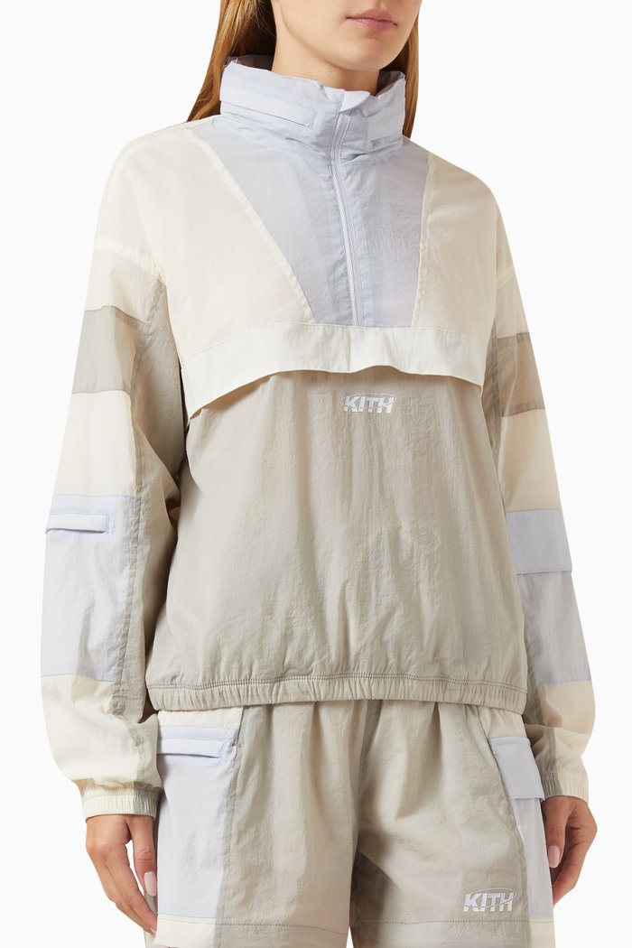Mila Half-zip Jacket in Stretch-nylon, Neutral