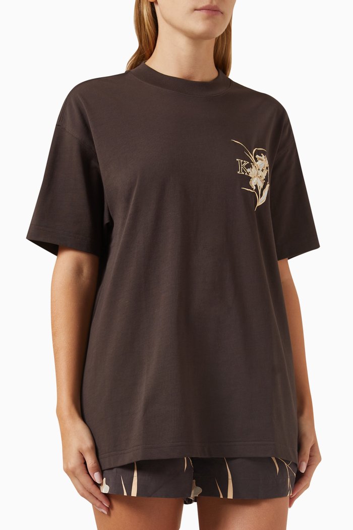 

Iris Serif Logo Vintage T-shirt in Cotton-jersey, Grey