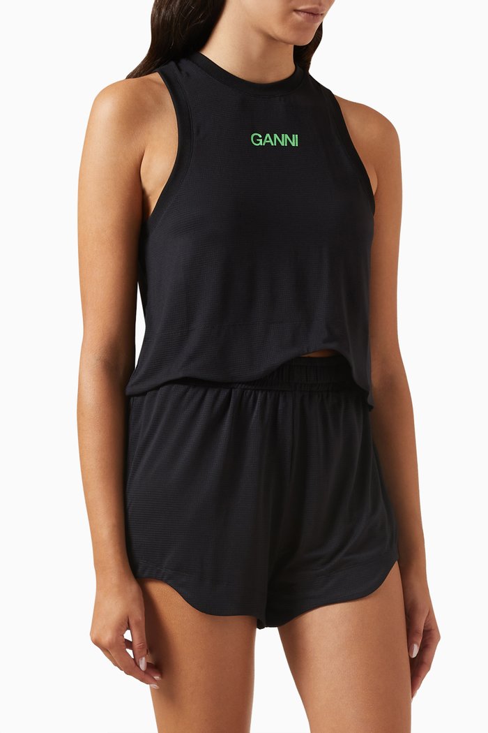 

Active Logo Top in Mesh, Black