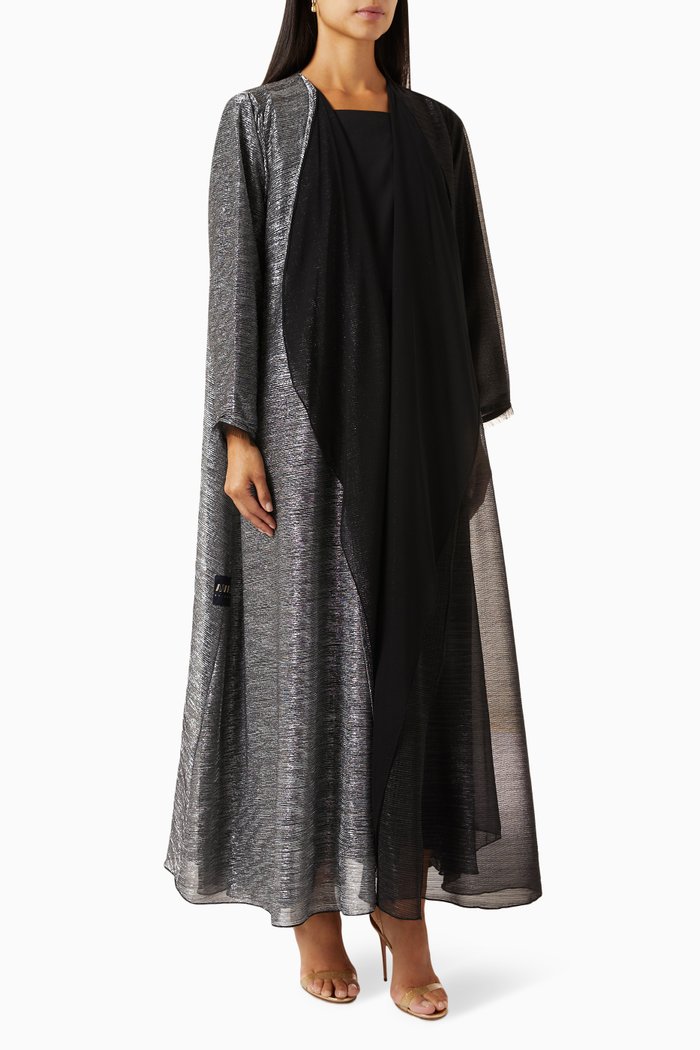 

Shadow Two-toned Abaya, Black