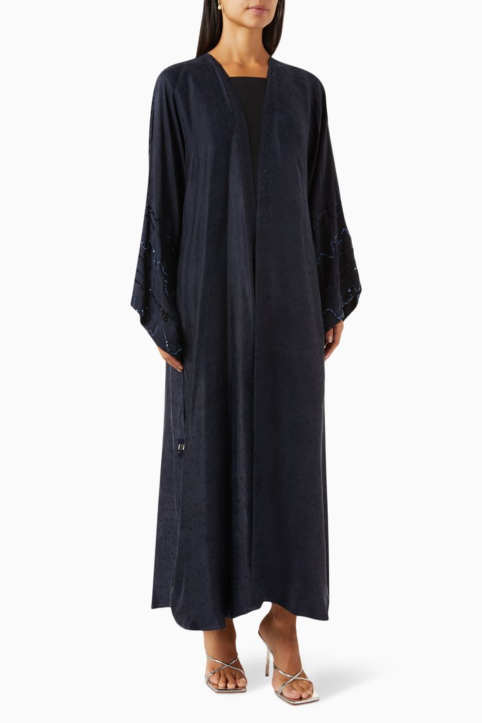 

Shadow Embellished Abaya, Blue
