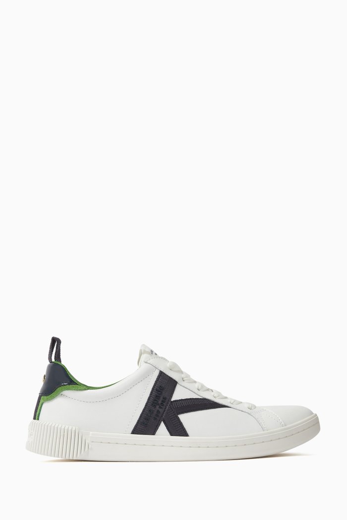 

Signature Low-top Sneakers in Leather, Blue