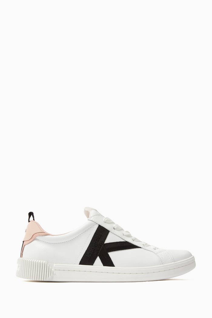 

Signature Low-top Sneakers in Leather, Pink