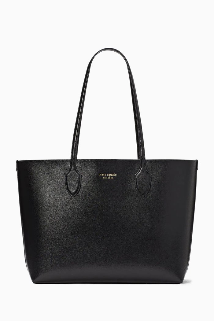 

Large Bleecker Tote Bag in Leather, Black