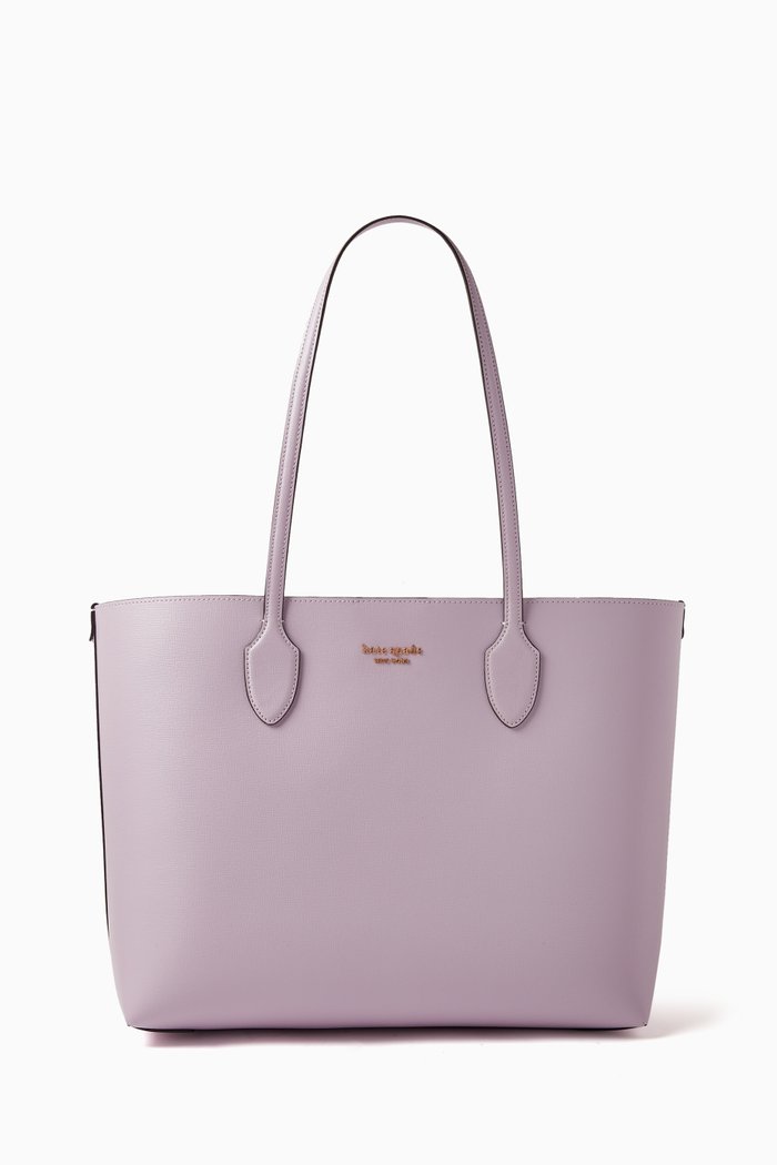 

Large Bleecker Tote Bag in Leather, Purple