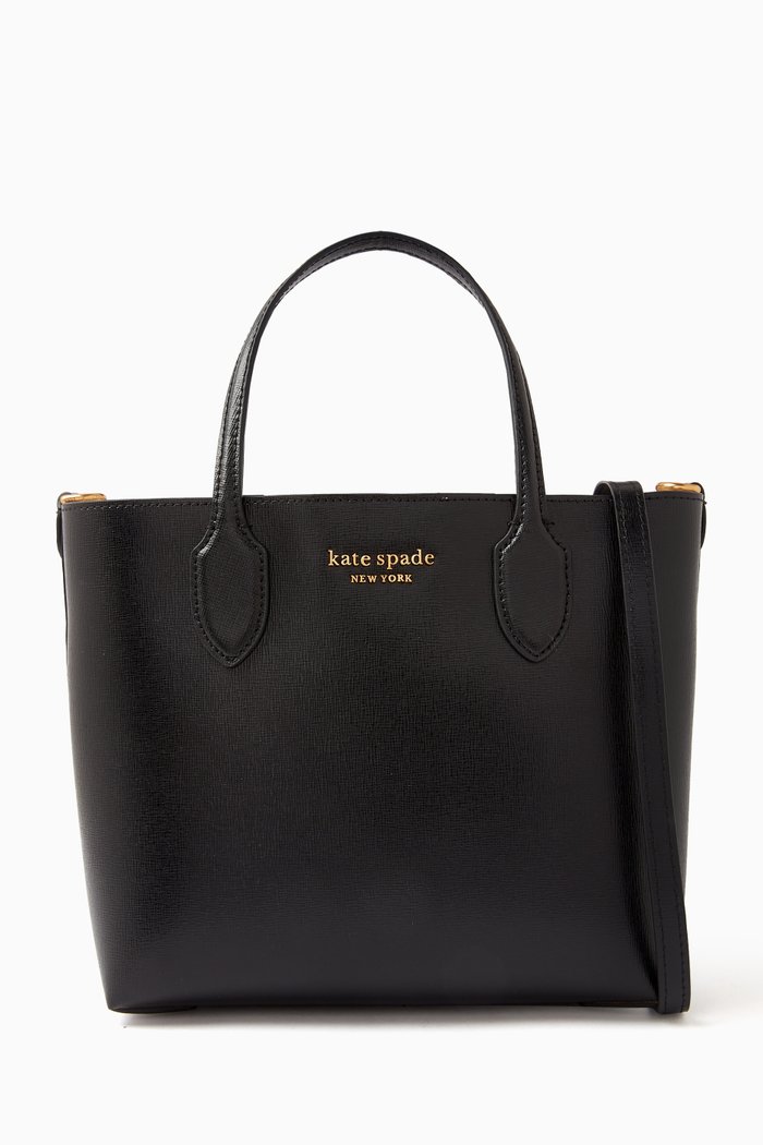 

Medium Bleecker Crossbody Tote Bag in Leather, Black