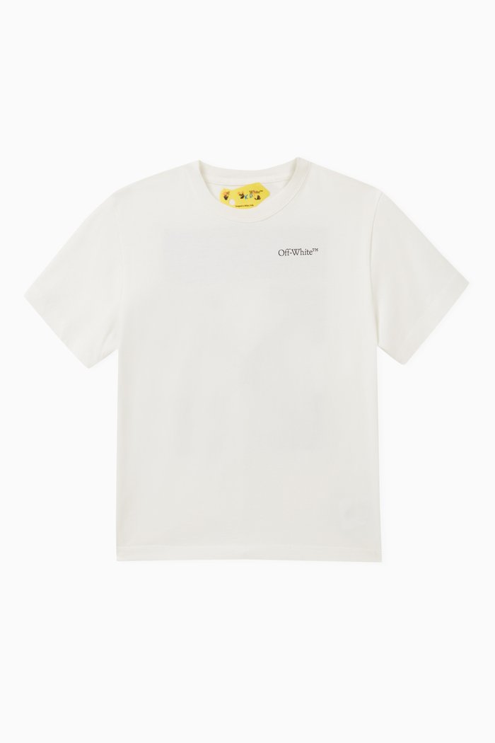 

Arrow Tab Logo T-shirt in Cotton-jersey, White