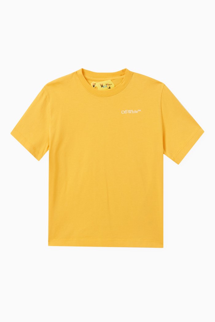 

Arrow Tab Logo T-shirt in Cotton-jersey, Yellow