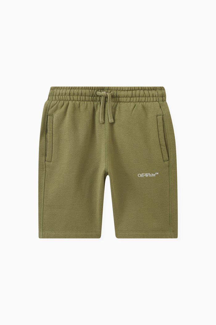 

Logo-print Shorts in Cotton, Green