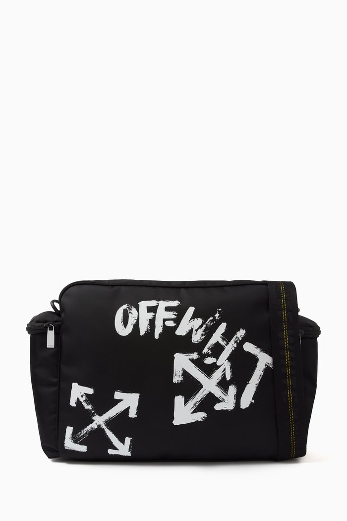 

Paint Script Logo Changing Bag in Nylon, Black