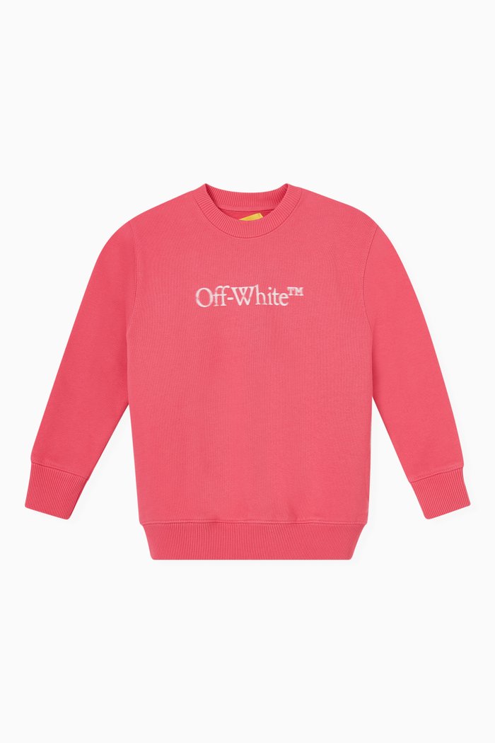 

Bookish Bit Logo Sweatshirt in Cotton, Pink
