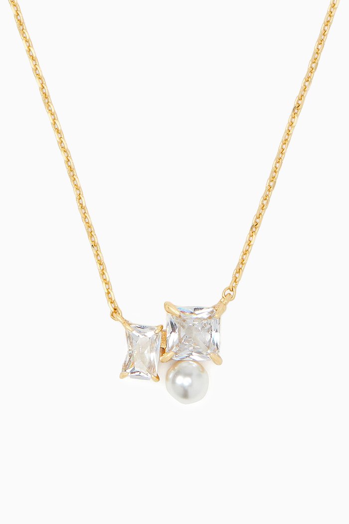 

Victoria Pearl & Crystal Necklace, Gold