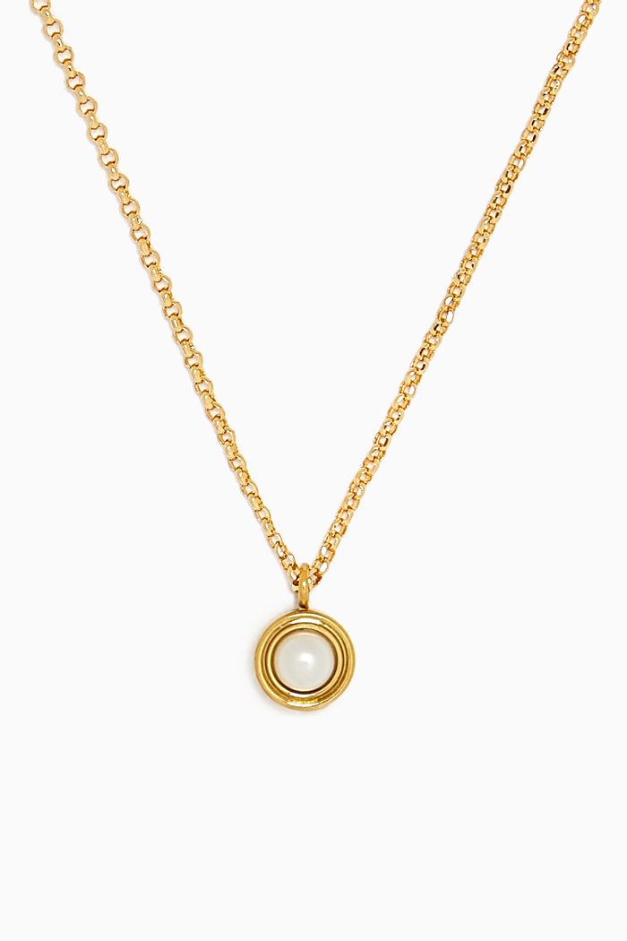 Mini Pearl Necklace, White