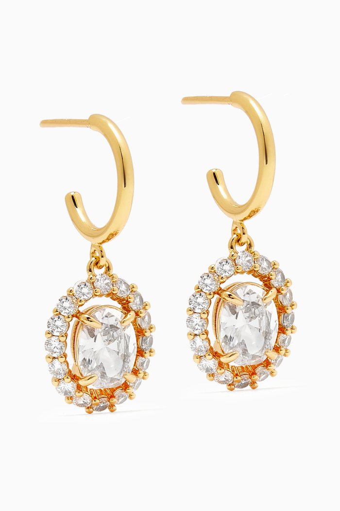 

Victoria Crystal Drop Earrings, Gold