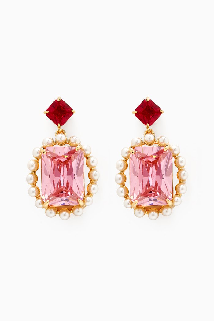 

Victoria Drop Earrings, Pink