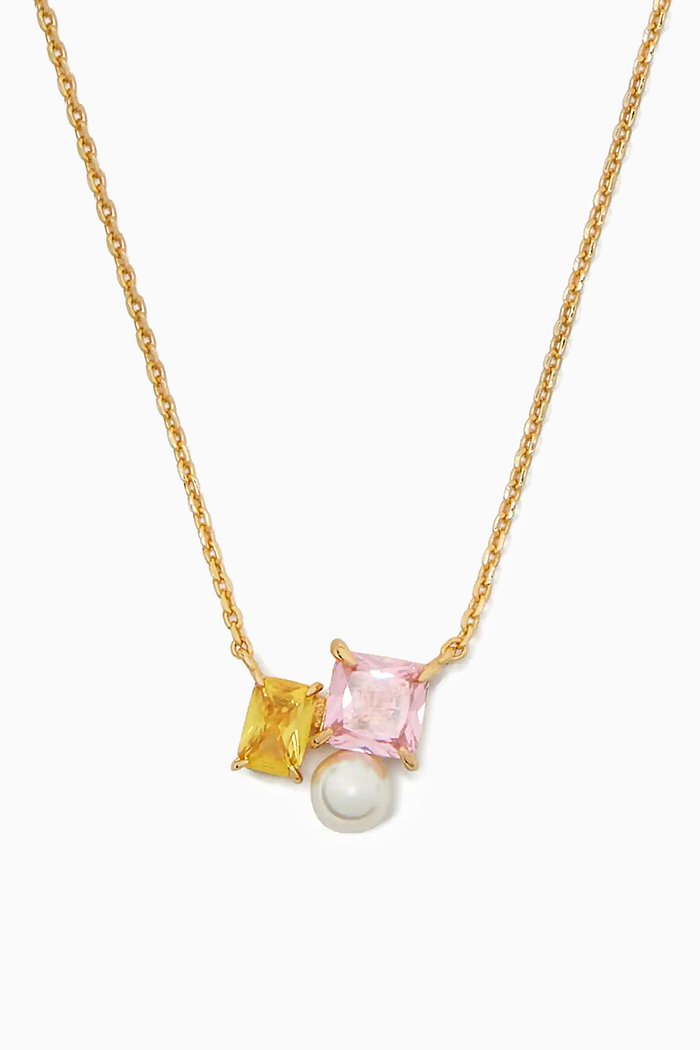 Victoria Pendant Necklace, Pink