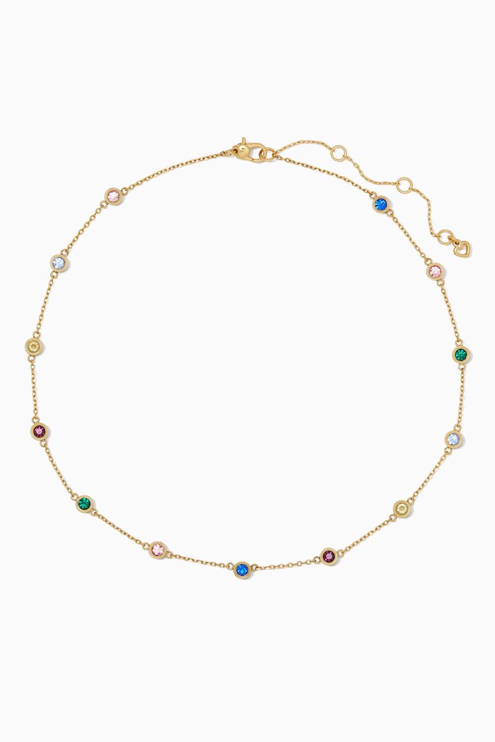

Crystal Set in Station Necklace, Multicolour