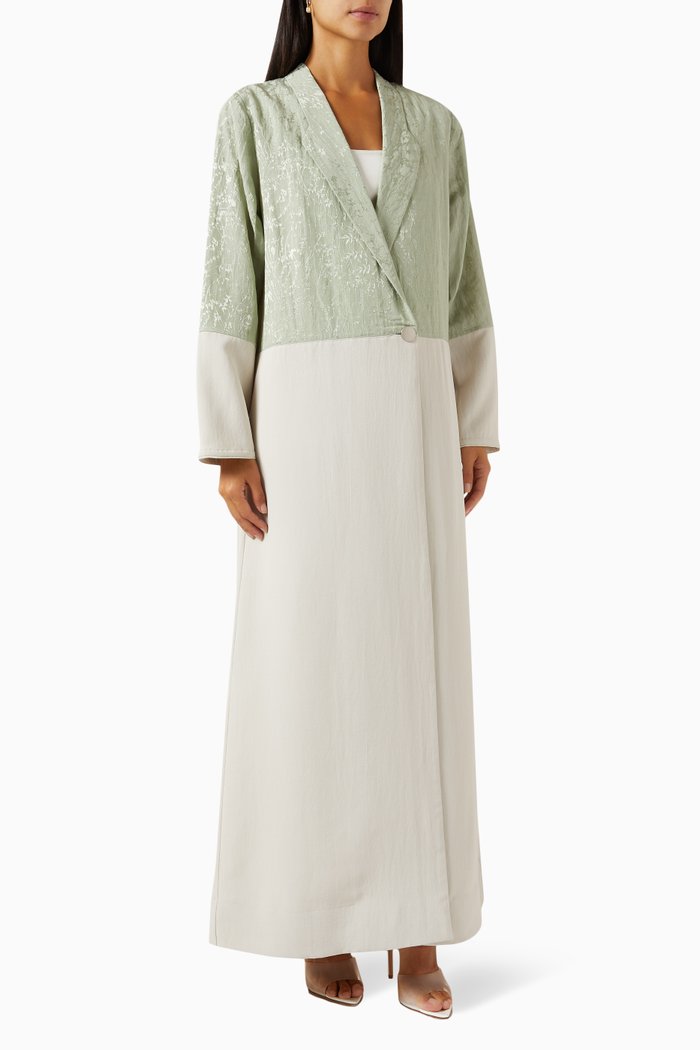 

Two-tone Abaya, Multicolour