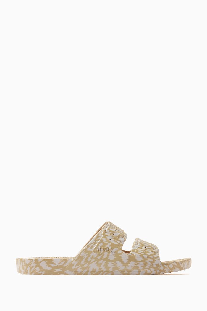 

Ikat Sands Slide Sandals in Rubber, Neutral