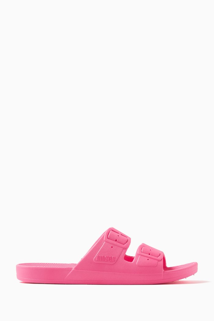 

Happy Slide Sandals in Rubber, Pink