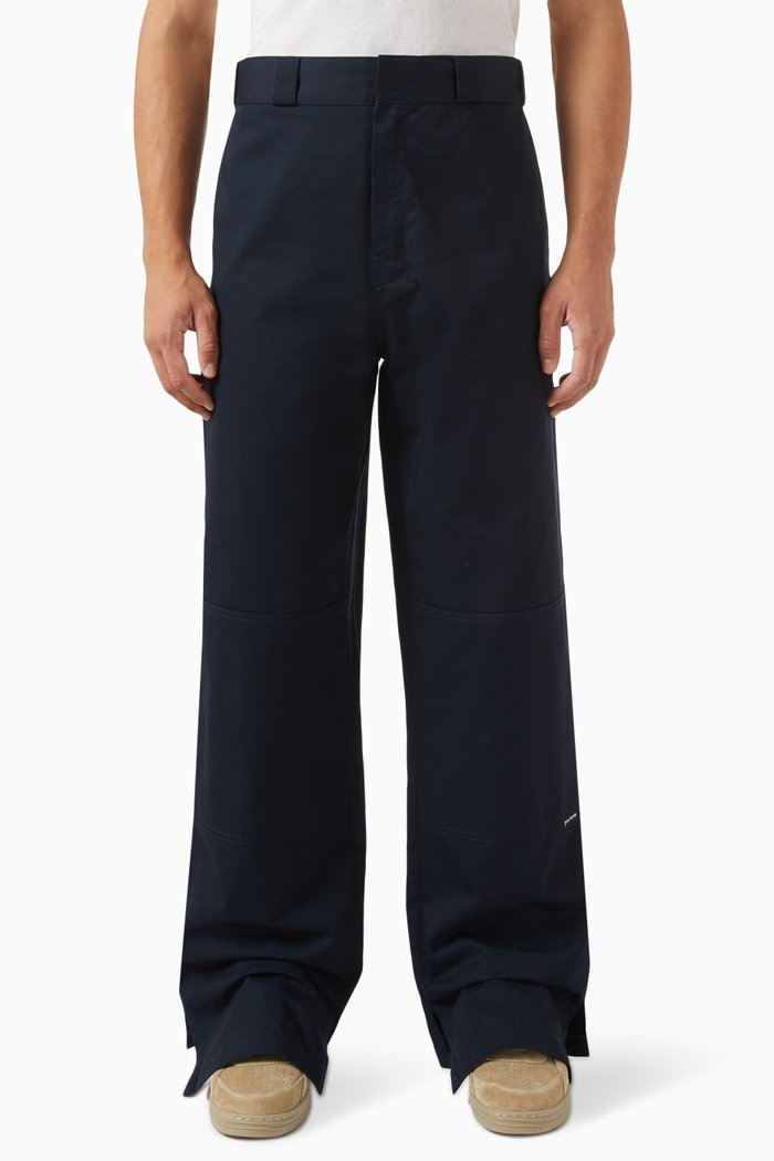 

Sartorial Logo Work Pants in Cotton, Blue