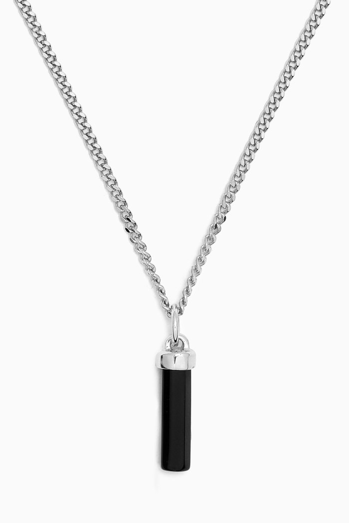 

Remi Spinels Necklace in Sterling Silver, Black