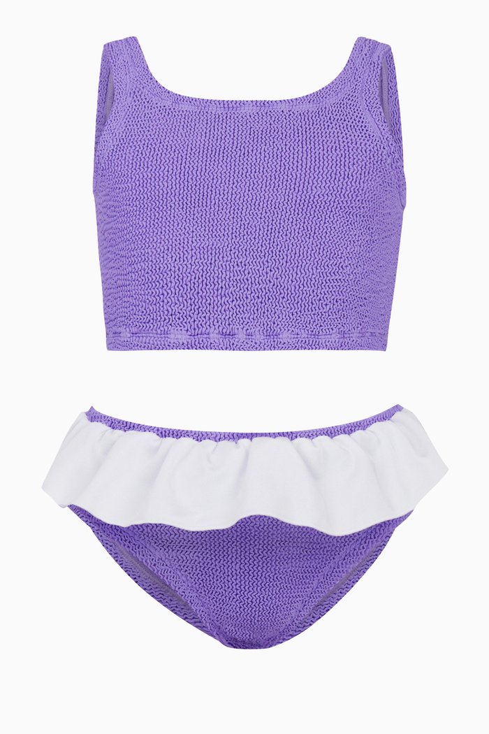 

Kids Olive Bikini Set, Purple