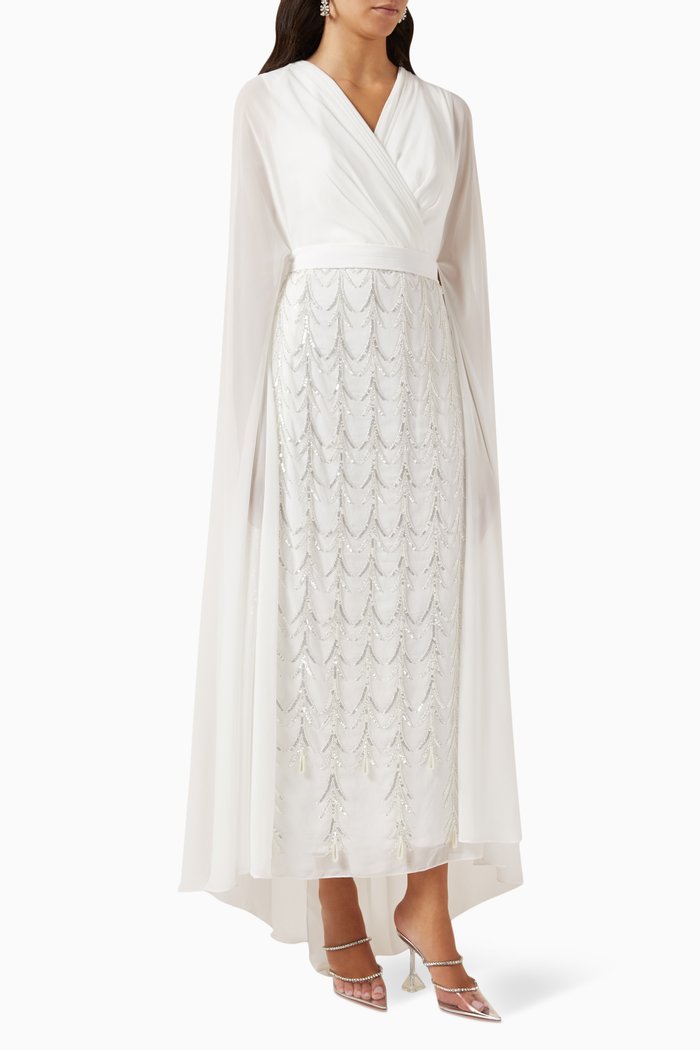 

Tamar Dress in Chiffon, Neutral
