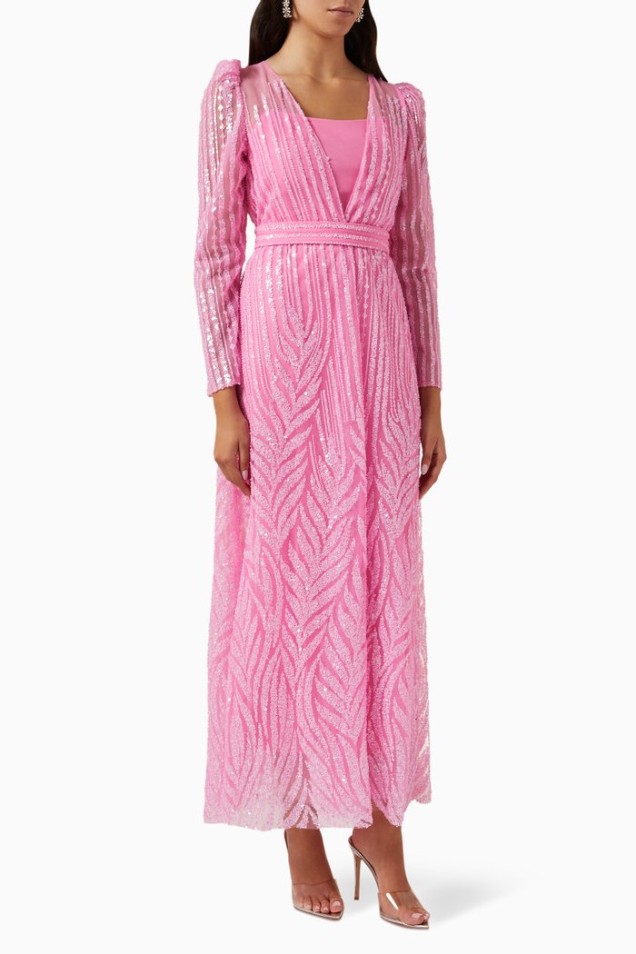

Rona 2-piece Kaftan Set, Pink