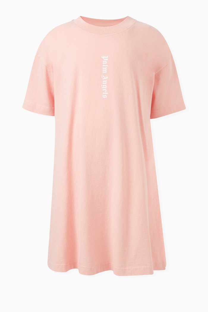

Overlogo T-shirt Dress in Cotton, Pink