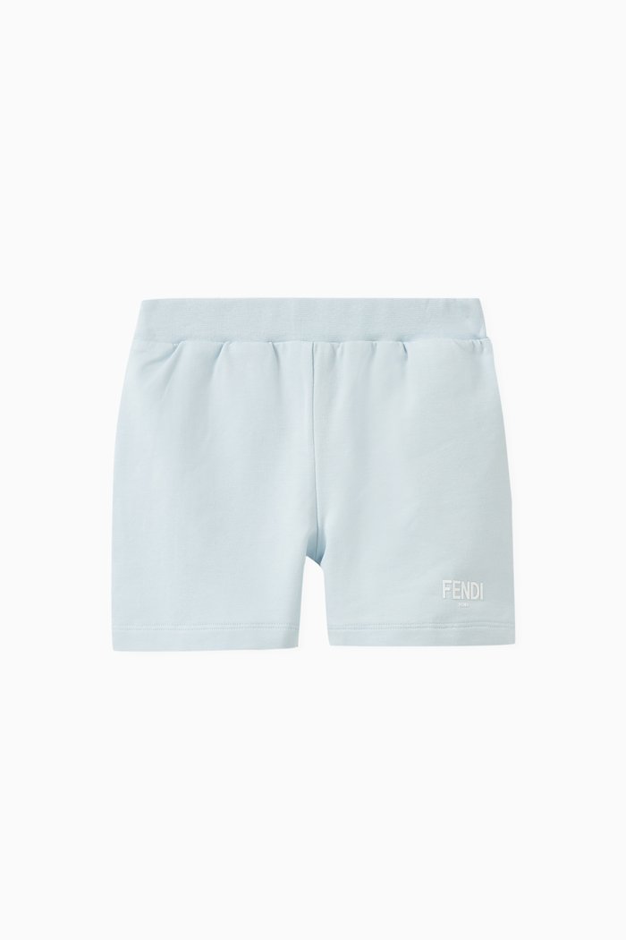 

Logo-print Shorts in Cotton, Blue