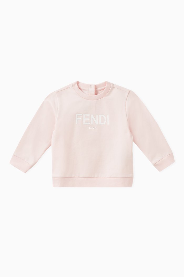 

Logo-print Sweatshirt in Cotton, Pink