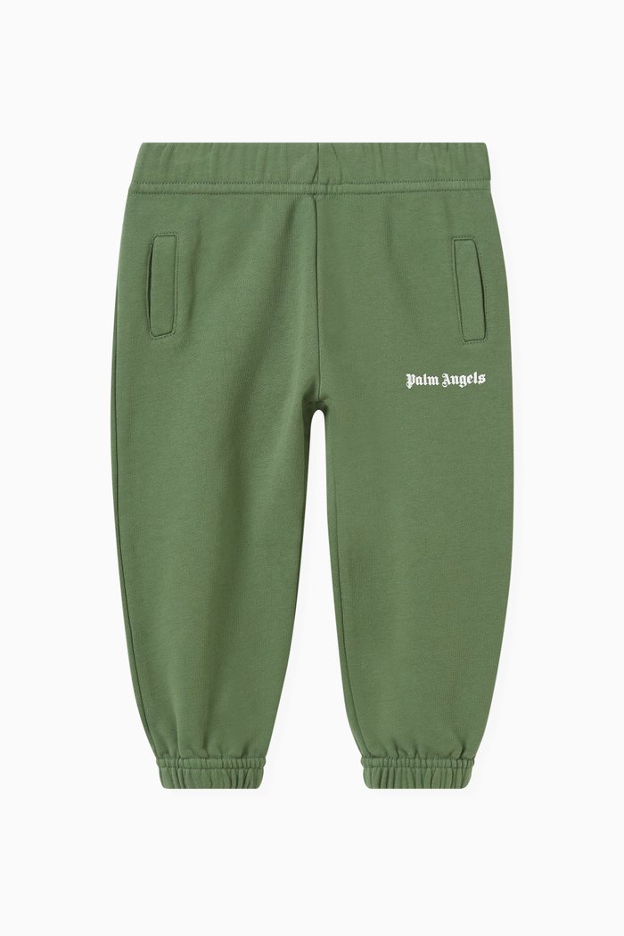 

Logo Print Sweatpants in Cotton, Green