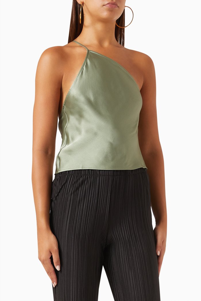 

Mandy Top in Silk, Green
