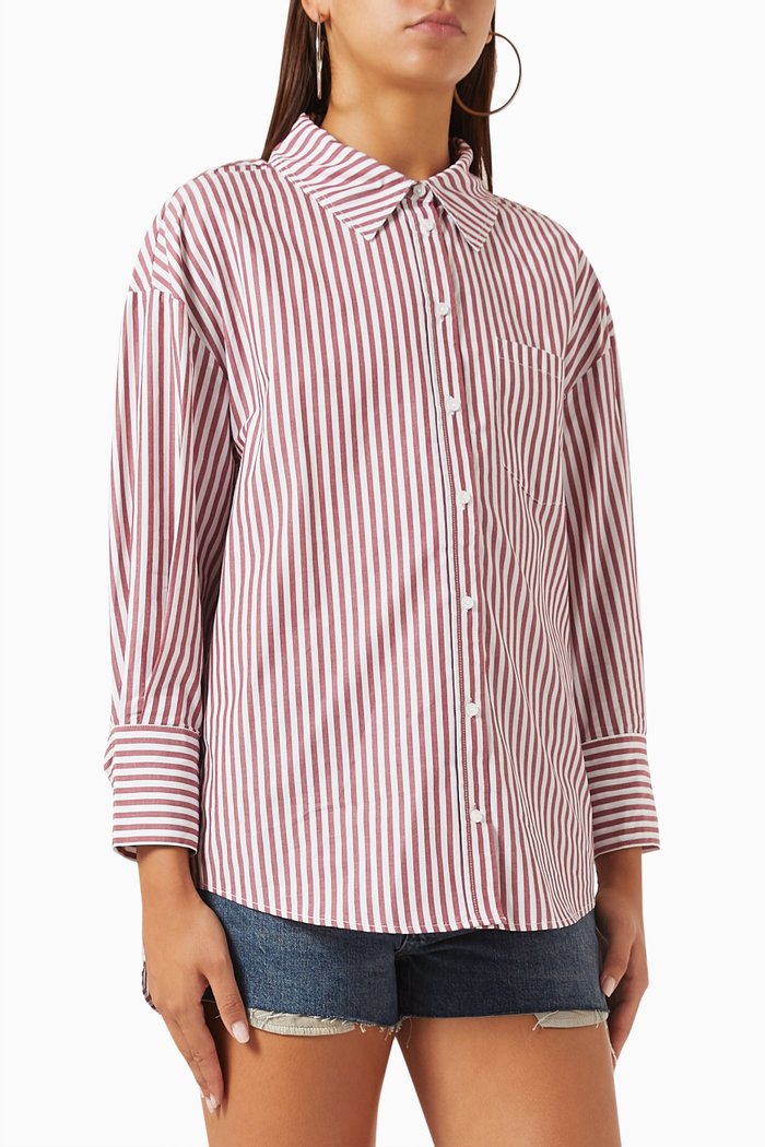 

Mika Striped Shirt in Cotton, Multicolour
